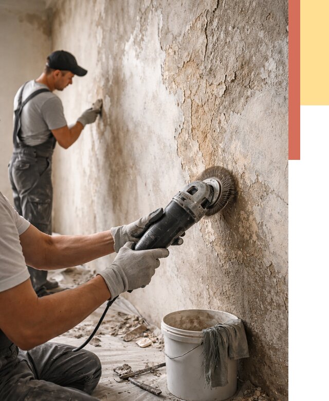 Снятие и удаление краски со стен в Кузнецке от 2189 руб. — ОТДЕЛОЧНИК-Кнц