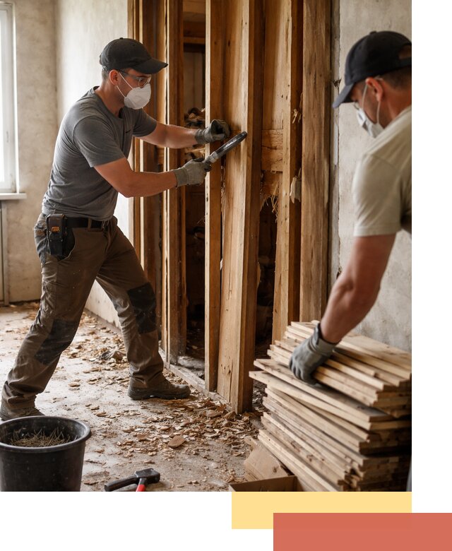 Демонтаж деревянных перегородок в Кузнецке быстро и аккуратно