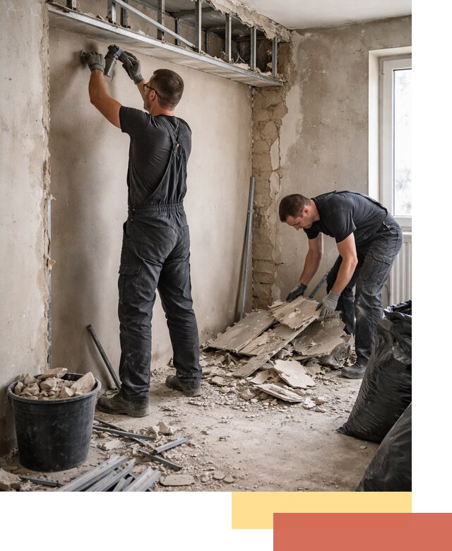 Демонтаж короба из гипсокартона в Кузнецке быстро и аккуратно