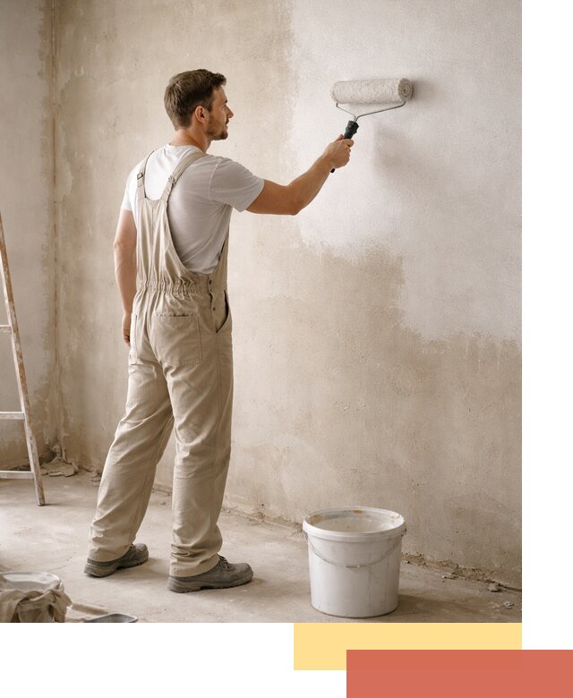 Грунтовка стен под отделку в Кузнецке профессиональным раствором