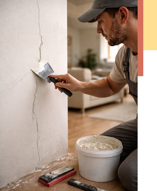 Заделка трещин и сколов в Кузнецке от 2554 руб. — быстро и недорого | ОТДЕЛОЧНИК-Кнц