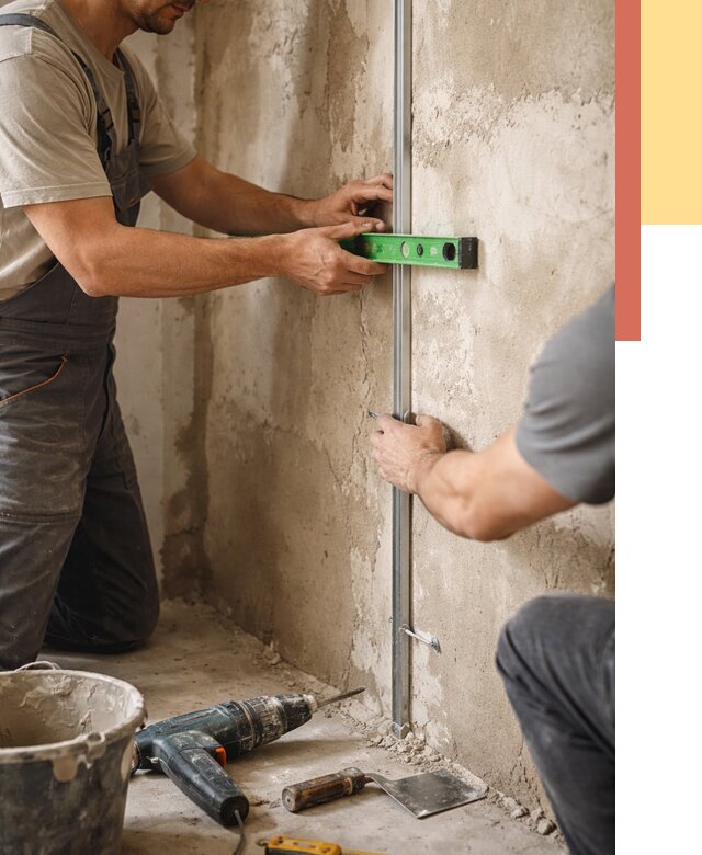 Установка штукатурных маяков в Кузнецке от 7297 руб. — быстро и недорого | ОТДЕЛОЧНИК-Кнц