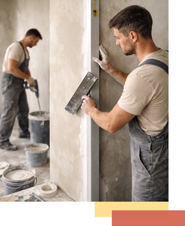 Выведение углов стен в Кузнецке: монтаж и оштукатуривание