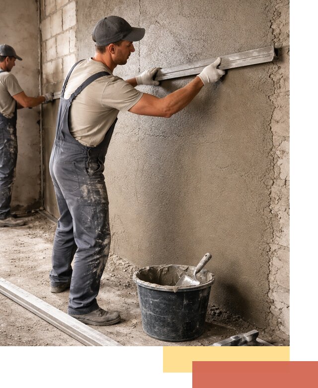 Штукатурка стен цементно-песчаная в Кузнецке профессионально