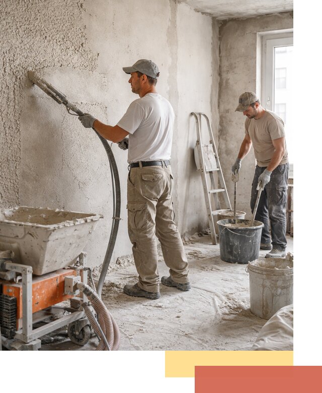 Машинная штукатурка стен в Кузнецке — быстро и качественно