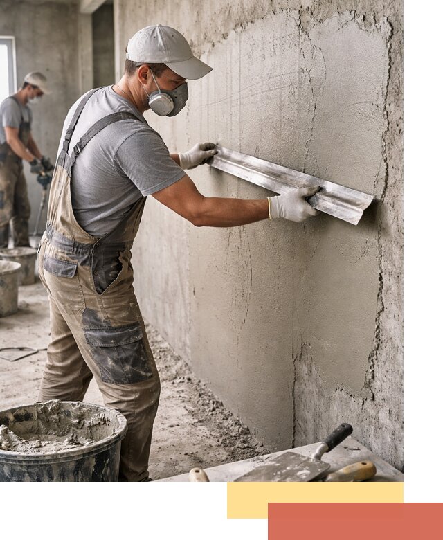 Штукатурка бетонных стен в Кузнецке качественно и долговечно