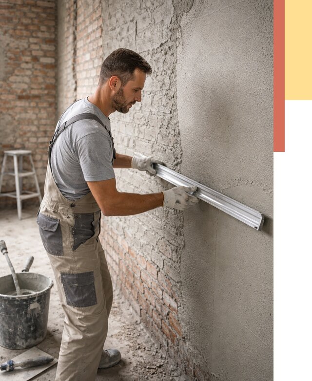 Штукатурка кирпичных стен в Кузнецке от 4691 руб/м2 — быстро и недорого | ОТДЕЛОЧНИК-Кнц