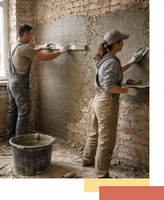 Штукатурка кирпичных стен в Кузнецке — качественно и надежно