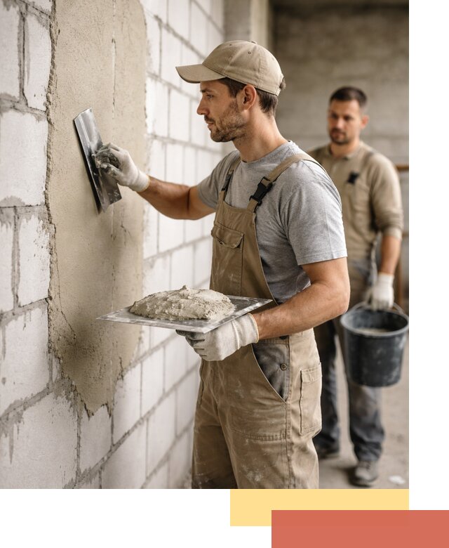 Штукатурка стен из газобетона в Кузнецке под ключ