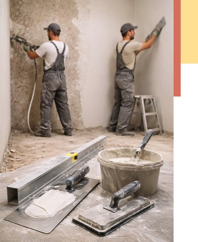 Штукатурка стен под обои в Кузнецке от 4691 руб./м2 — выравнивание под обои | ОТДЕЛОЧНИК-Кнц