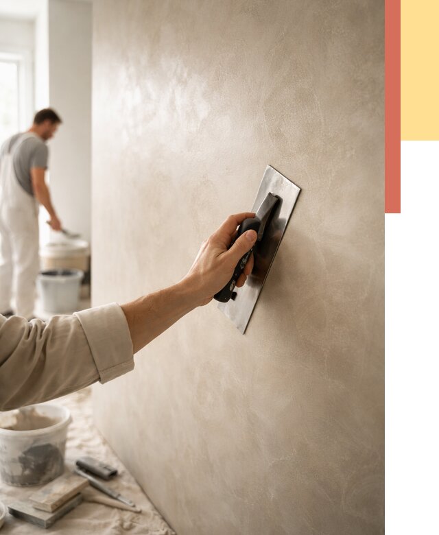 Венецианская штукатурка в Кузнецке от 3648 руб/м² — нанесение стен под ключ | ОТДЕЛОЧНИК-Кнц