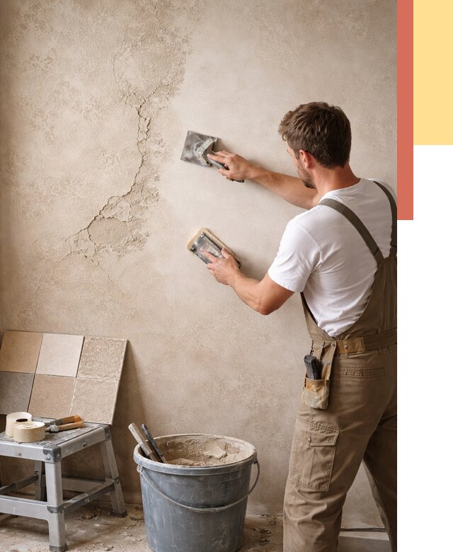 Ремонт декоративной штукатурки в Кузнецке от 4691 руб. под ключ | ОТДЕЛОЧНИК-Кнц