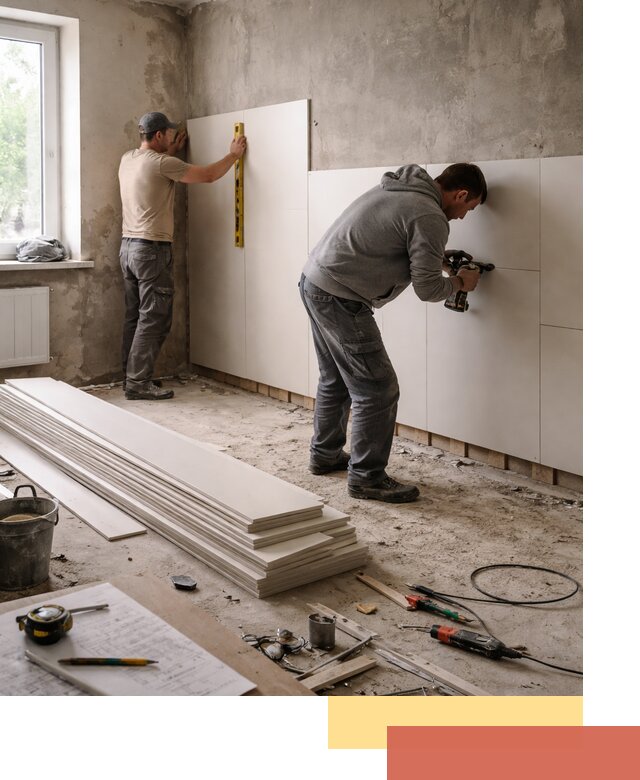 Монтаж ПВХ панелей на стены в Кузнецке качественно и быстро