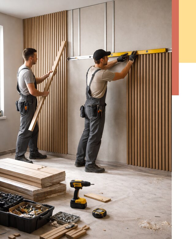 Монтаж реечных панелей на стены в Кузнецке от 1251 руб. — быстро и недорого | ОТДЕЛОЧНИК-Кнц