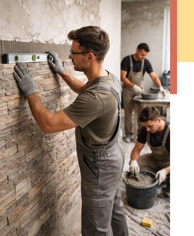 Монтаж искусственного камня в Кузнецке от 4691 руб. под ключ | ОТДЕЛОЧНИК-Кнц