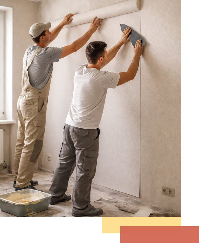 Поклейка виниловых обоев в Кузнецке профессионально и качественно