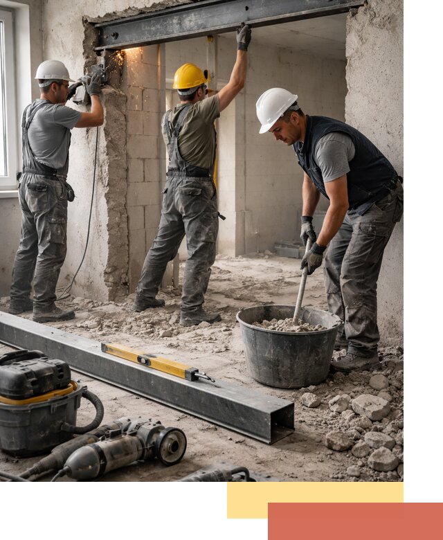 Создание проемов в стенах и несущих конструкциях в Кузнецке