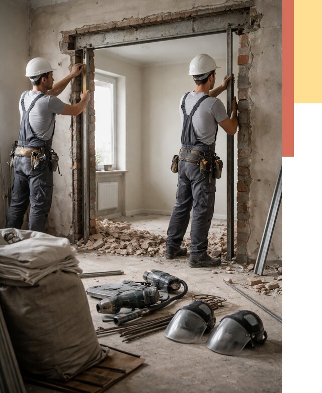 Расширение дверного проема в Кузнецке от 13030 руб. под ключ | ОТДЕЛОЧНИК-Кнц