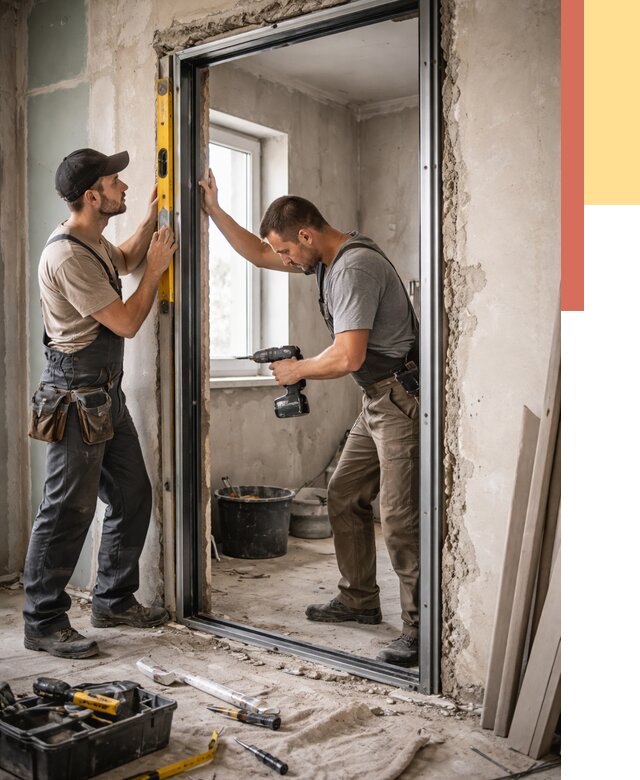 Закладка дверного проема в Кузнецке от 3648 руб. — быстро и недорого | ОТДЕЛОЧНИК-Кнц