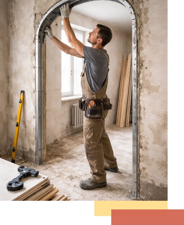 Устройство арочного проема в Кузнецке под ключ