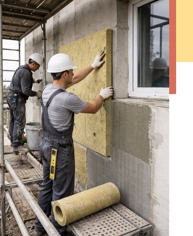 Утепление стен в Кузнецке от 4482 руб. под ключ — быстро и недорого | ОТДЕЛОЧНИК-Кнц