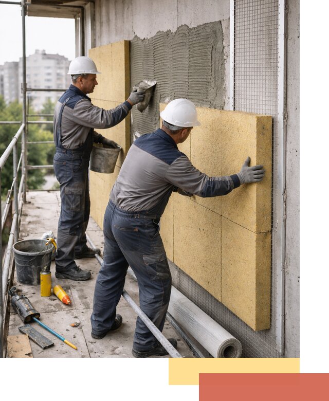 Утепление стен зданий и домов в Кузнецке качественно и надежно