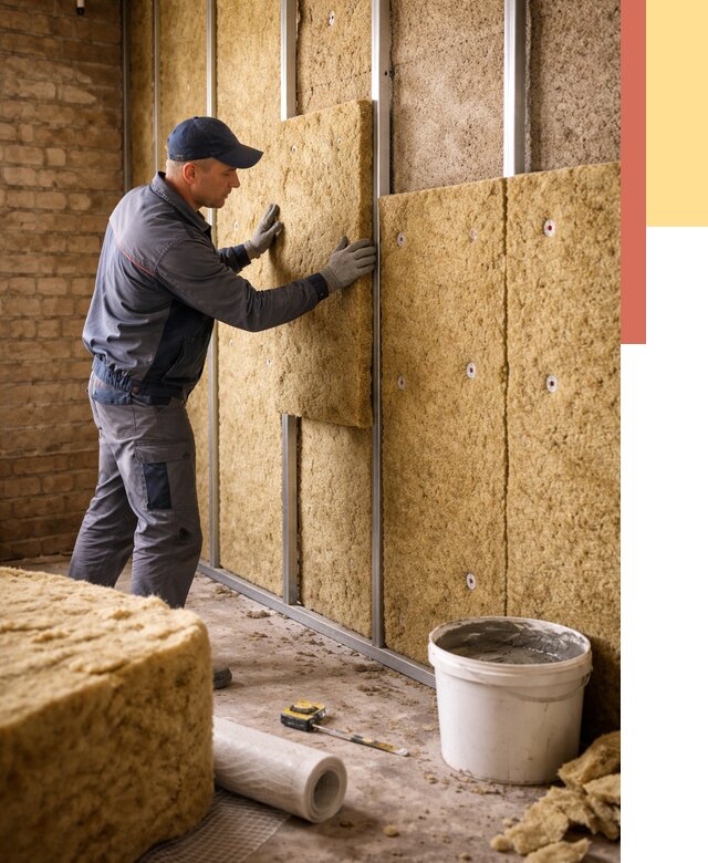 Утепление стен минватой в Кузнецке от 1407 руб./м2 — недорого и быстро | ОТДЕЛОЧНИК-Кнц