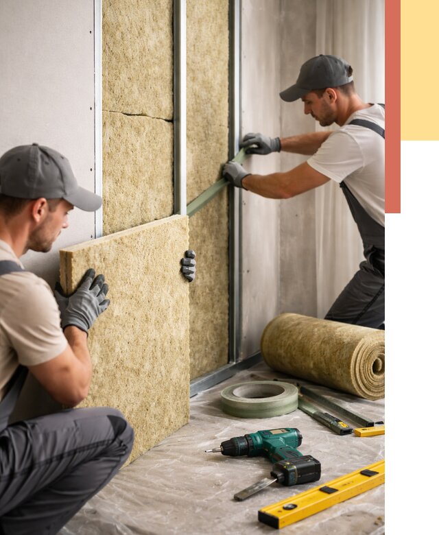 Шумоизоляция стен в Кузнецке под ключ от 1928 руб. | ОТДЕЛОЧНИК-Кнц