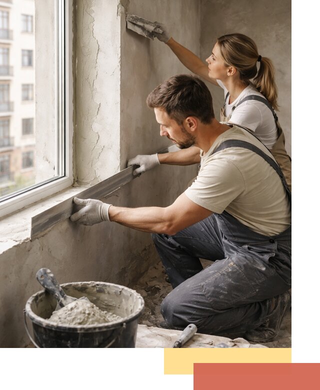 Штукатурка откосов дверей и окон профессионально в Кузнецке