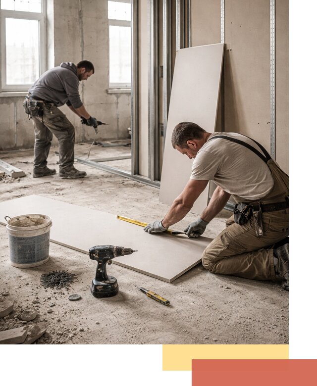 Кладка перегородок из ПГП под ключ в Кузнецке