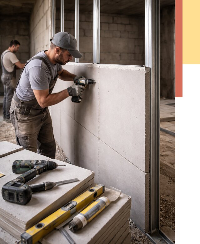 Кладка влагостойких перегородок ПГП в Кузнецке от 1251 руб. под ключ | ОТДЕЛОЧНИК-Кнц