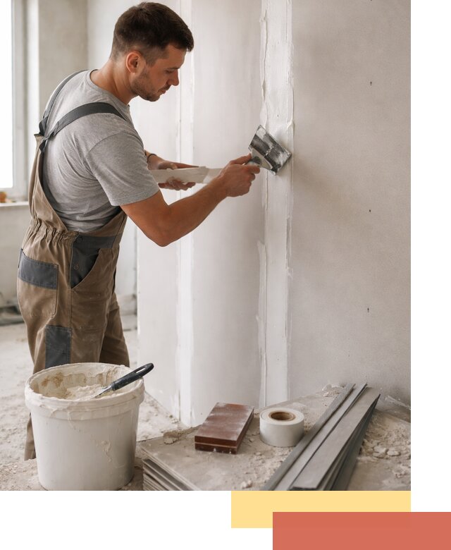 Шпаклевка перегородок из гипсокартона в Кузнецке качественно и быстро