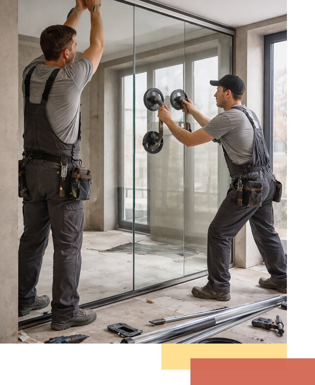 Цельностеклянные перегородки под ключ в Кузнецке