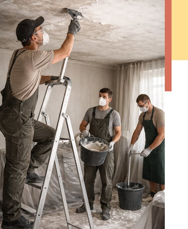 Удаление побелки с потолка в Кузнецке от 2606 руб. быстро и недорого | ОТДЕЛОЧНИК-Кнц