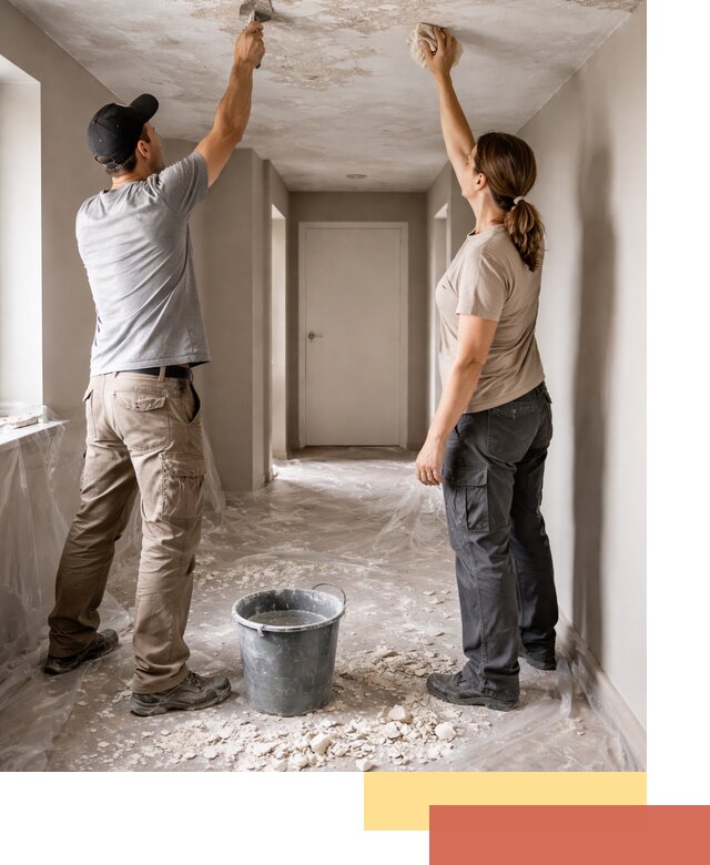 Удаление побелки с потолка в Кузнецке — быстро и аккуратно