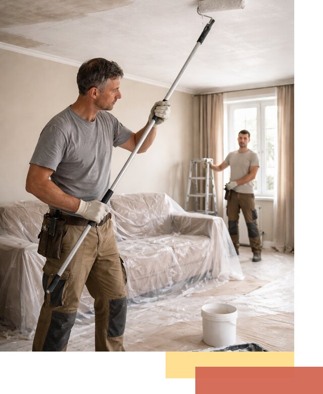 Грунтовка потолка в Кузнецке — подготовка под покраску и отделку