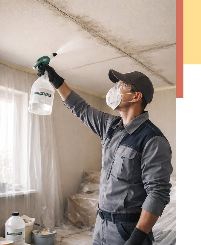 Антисептическая обработка потолка в Кузнецке от 2606 руб. | ОТДЕЛОЧНИК-Кнц