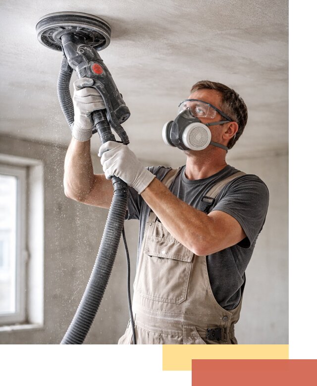 Шлифовка потолка в Кузнецке — качественная подготовка под отделку