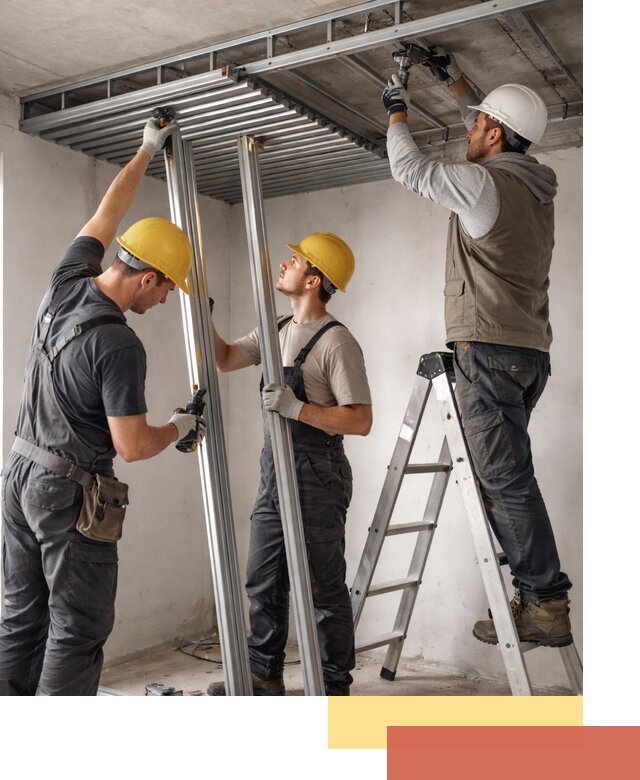 Монтаж реечного потолка под ключ в Кузнецке