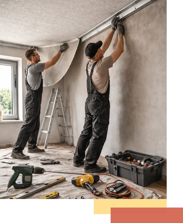 Монтаж фактурного натяжного потолка в Кузнецке качественно и быстро