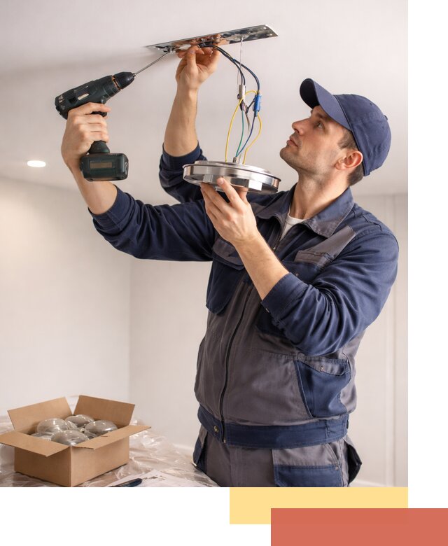 Установка люстры в натяжной потолок в Кузнецке