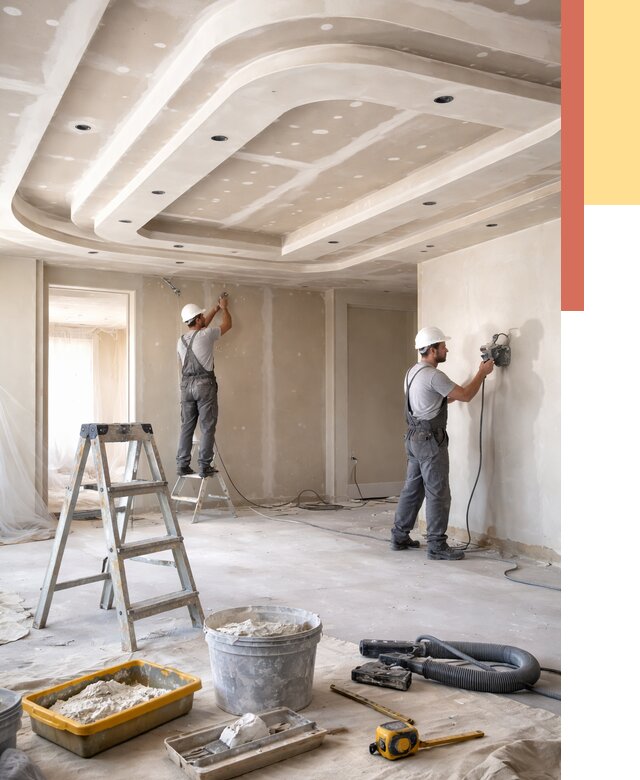 Многоуровневый потолок из гипсокартона в Кузнецке от 782 руб. под ключ | ОТДЕЛОЧНИК-Кнц