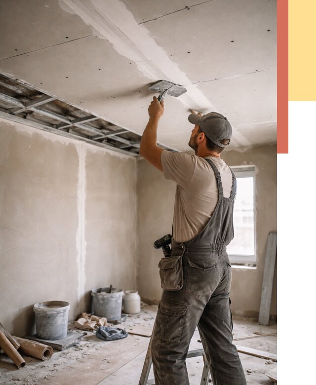 Ремонт потолка из гипсокартона в Кузнецке от 678 руб./м² — быстро и недорого | ОТДЕЛОЧНИК-Кнц