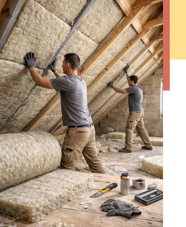 Утепление потолка минватой в Кузнецке от 1511 руб. — быстро и недорого | ОТДЕЛОЧНИК-Кнц