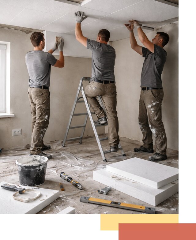 Утепление потолка пенопластом в Кузнецке быстро и качественно